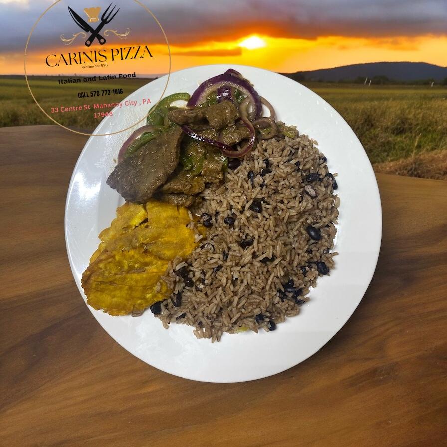 Bistec Encebollado - Beef Steak on Onions.