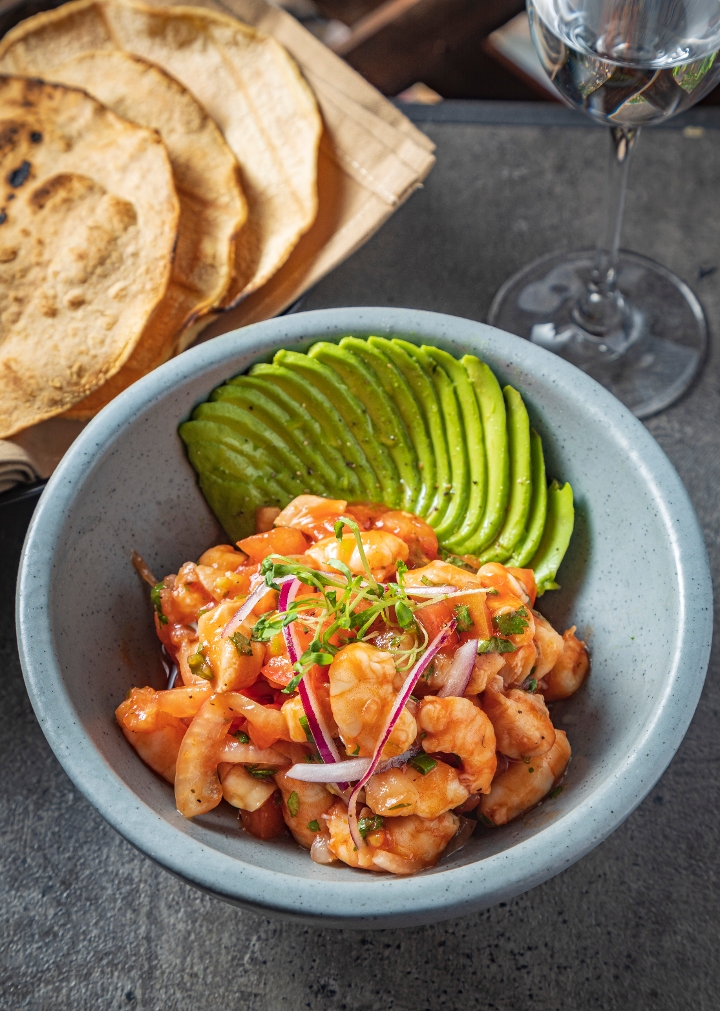 Ceviche Campechano.