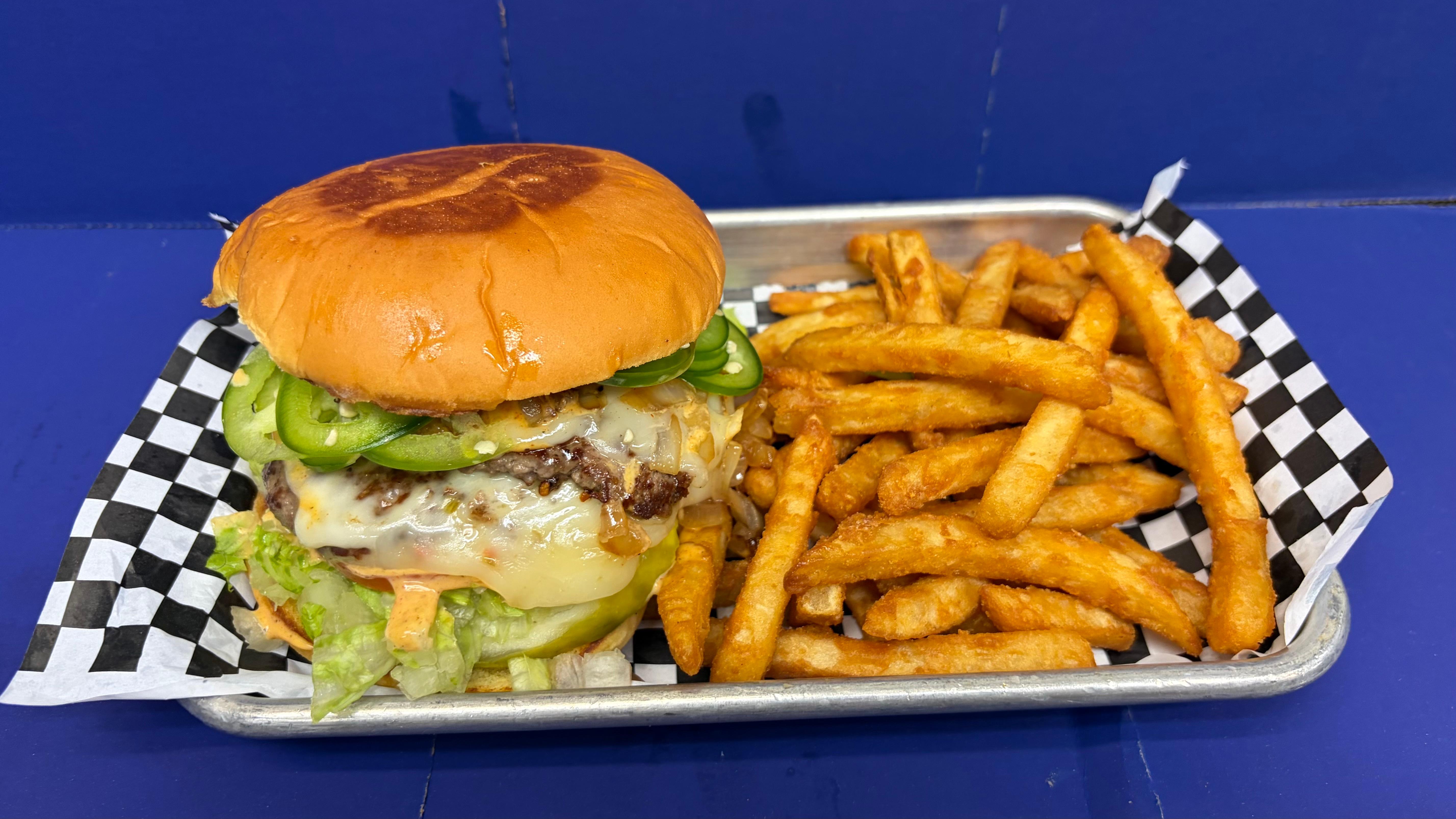 THE JALAPENO BURGER.