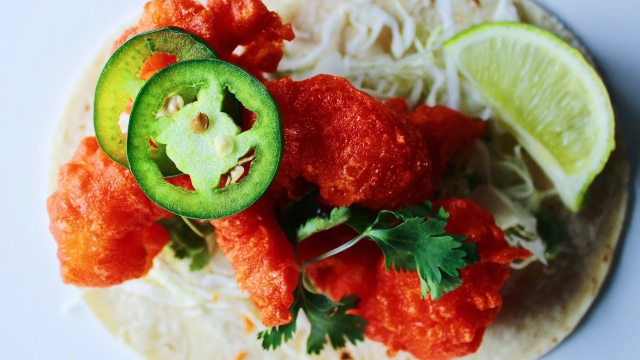 Shrimp Tempura Taco.