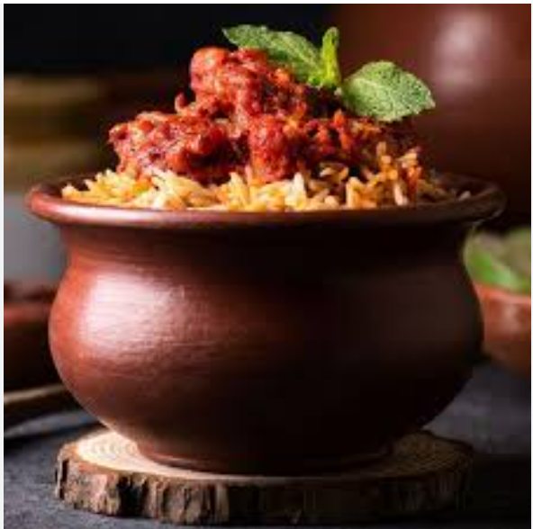 Chicken 65 Biryani - Basmati Rice.