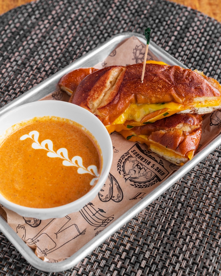 Pretzel Grilled Cheese.