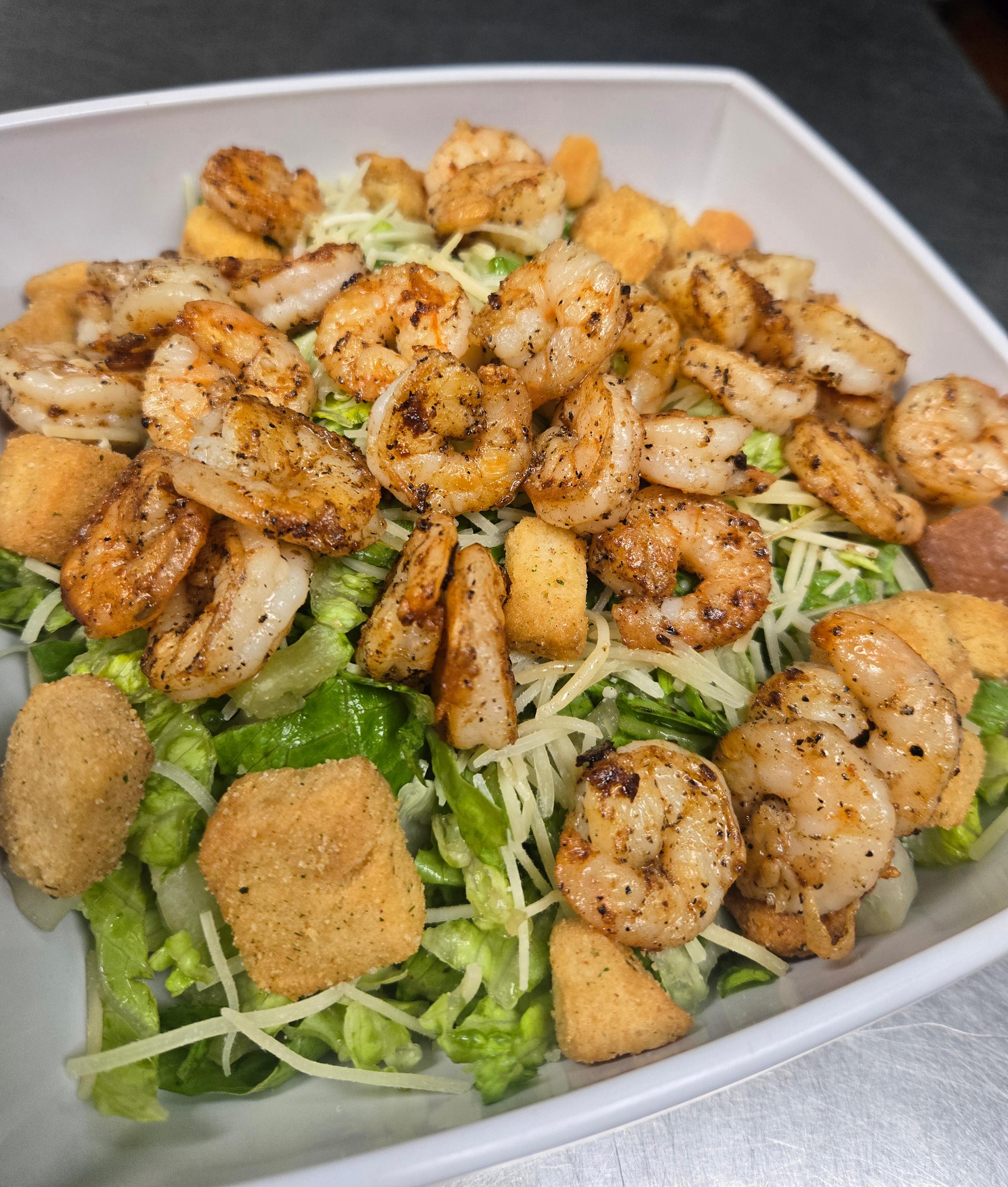 Shrimp Caesar Salad.