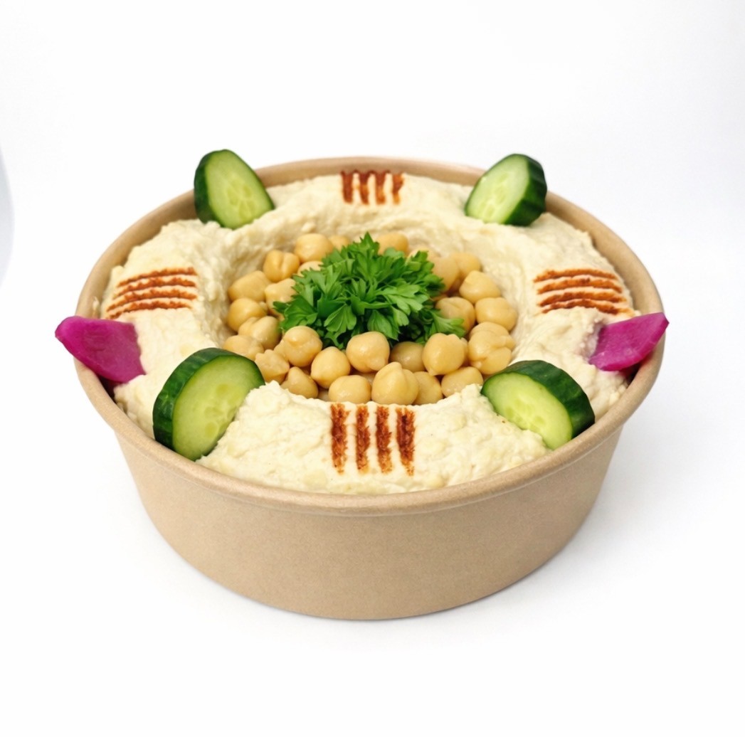 Traditional Homemade Hummus.