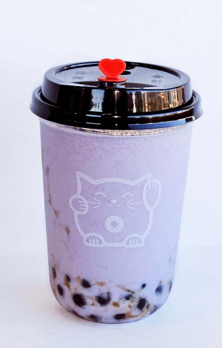 Hot Taro Milk Tea.