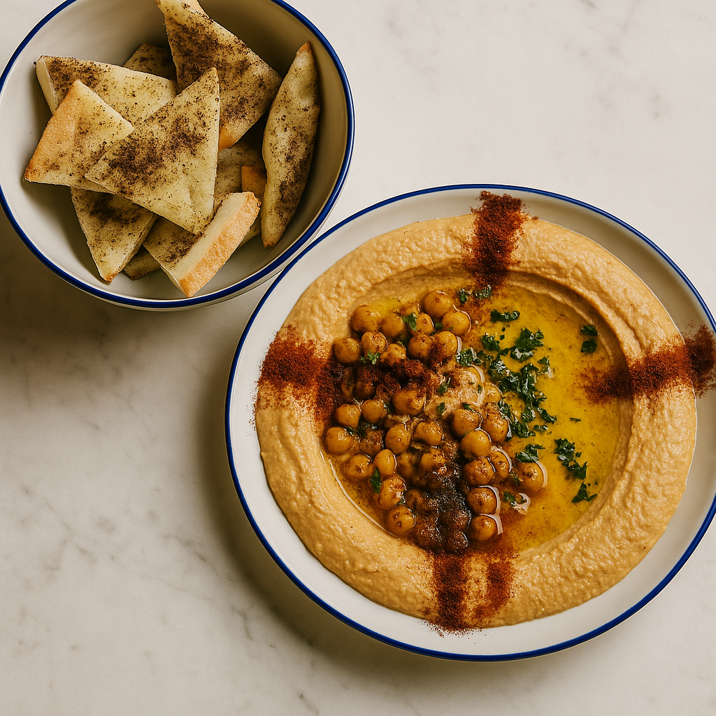 Hummus & Flatbread.