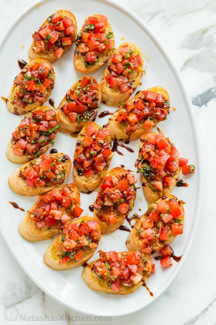 🍅Full Tray Bruschetta (35 Pcs) 🍅.