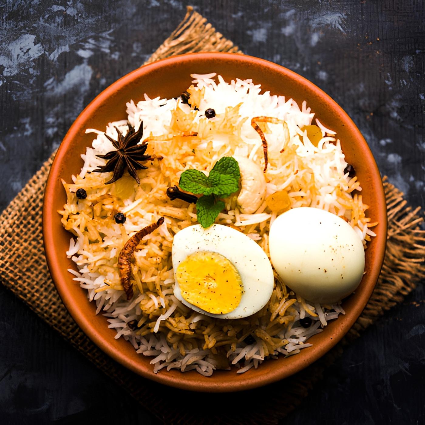 Egg Biryani.