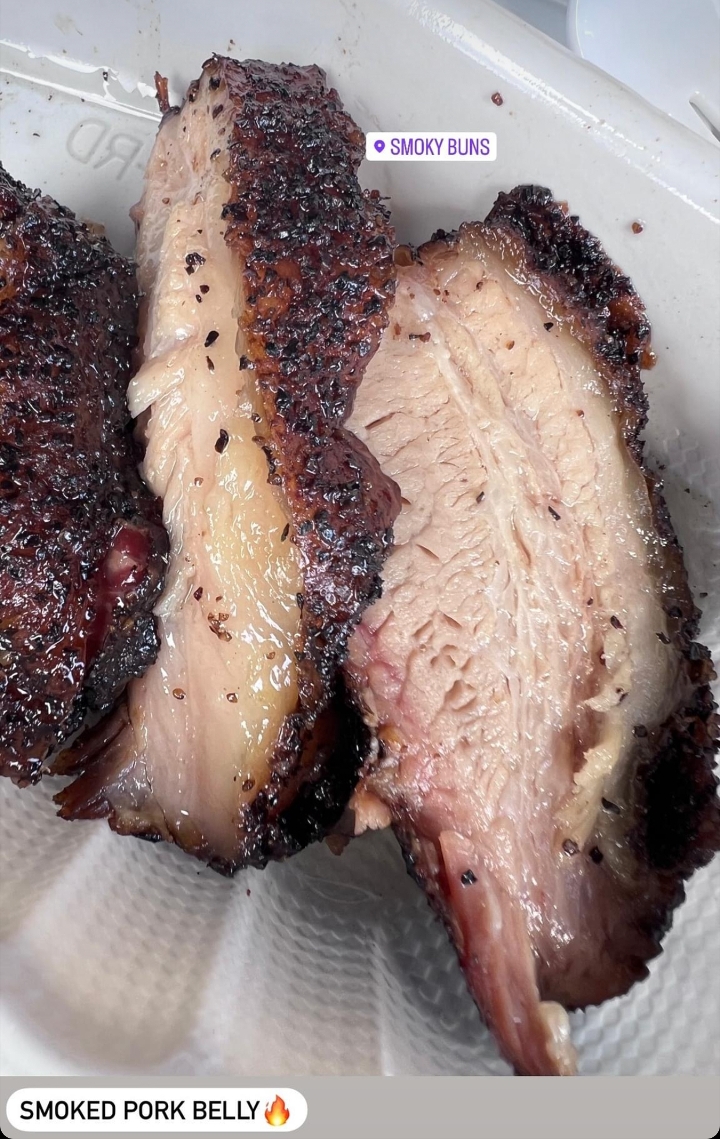 BBQ Pork Belly Sandwich.