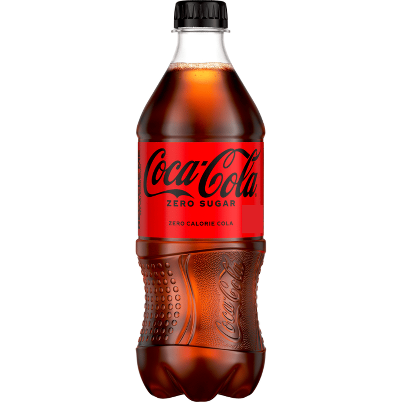 Bottled Coca-Cola Zero Sugar.