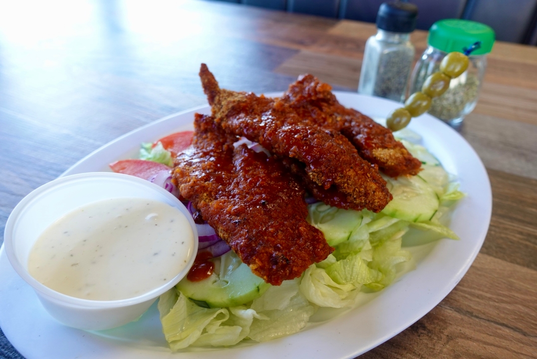 Buffalo Crispy Chicken Salad.