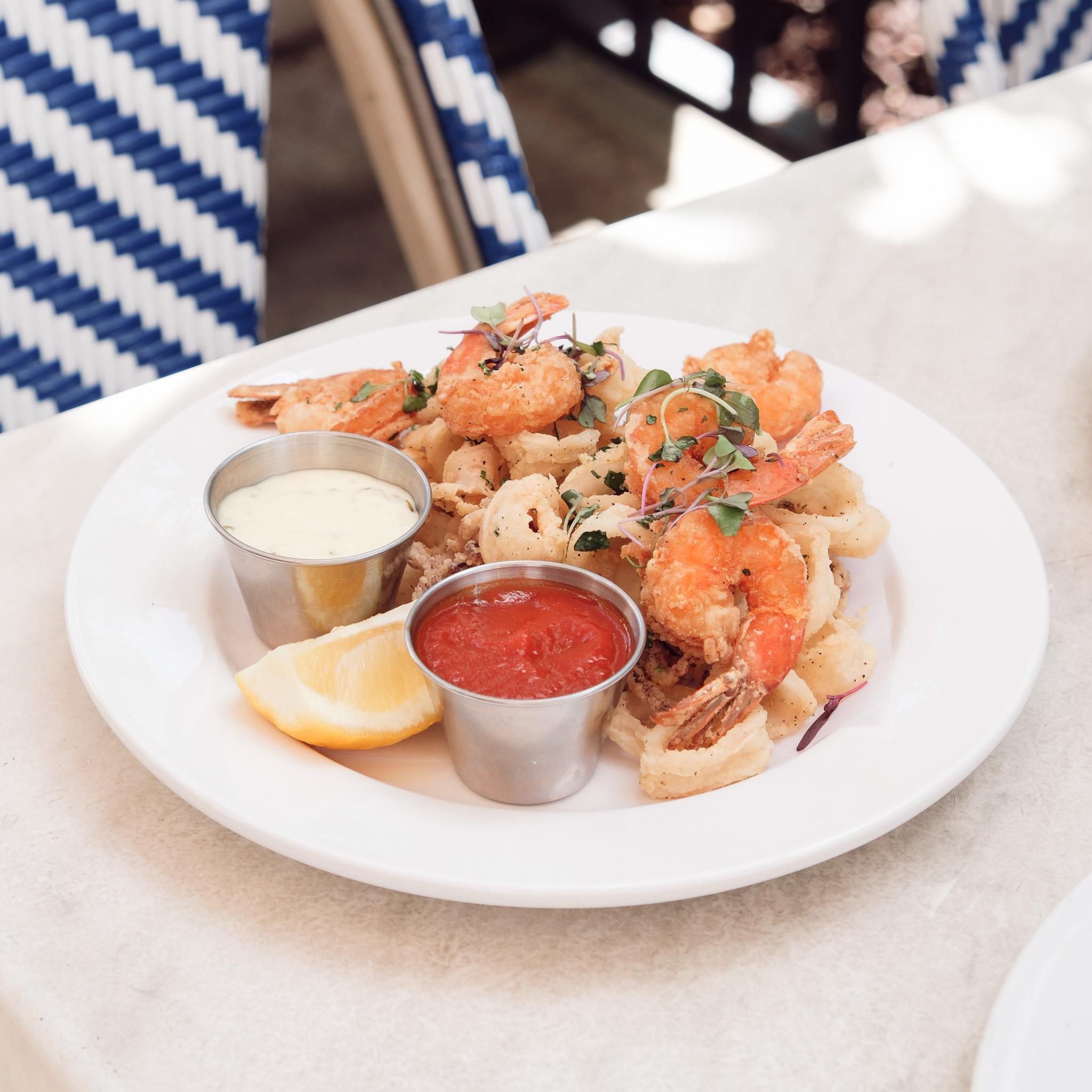 Fried Calamari and Shrimp.