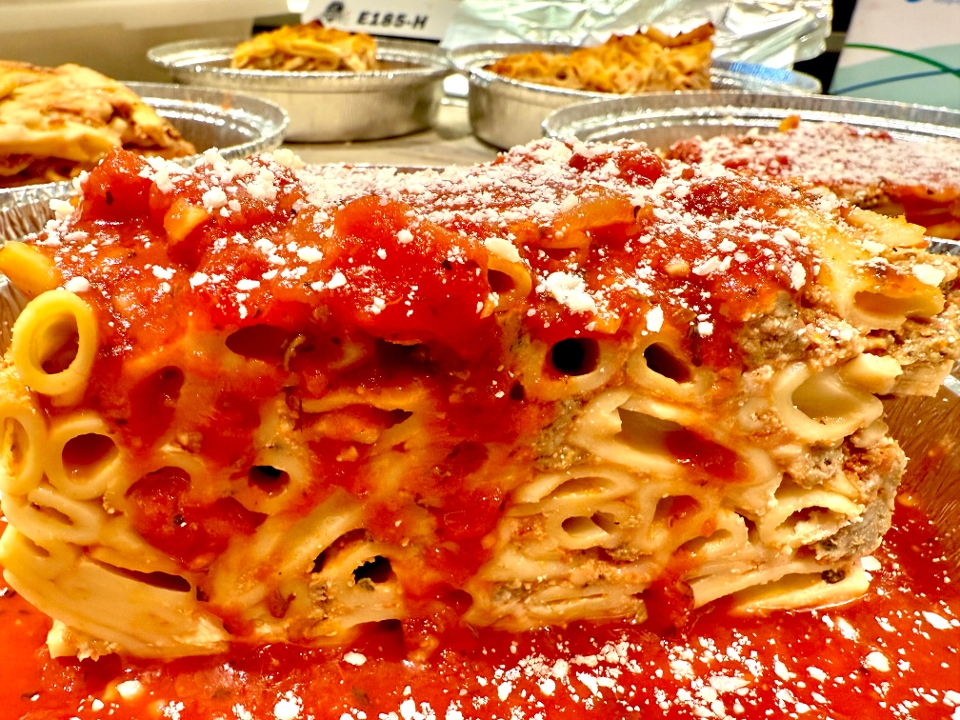 Uncle June's Baked Ziti.