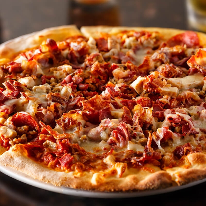 Meat Eaters Pizza.