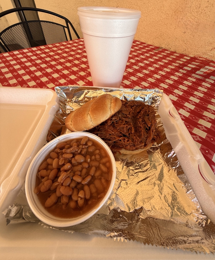 Take Out Pulled Pork Sand.