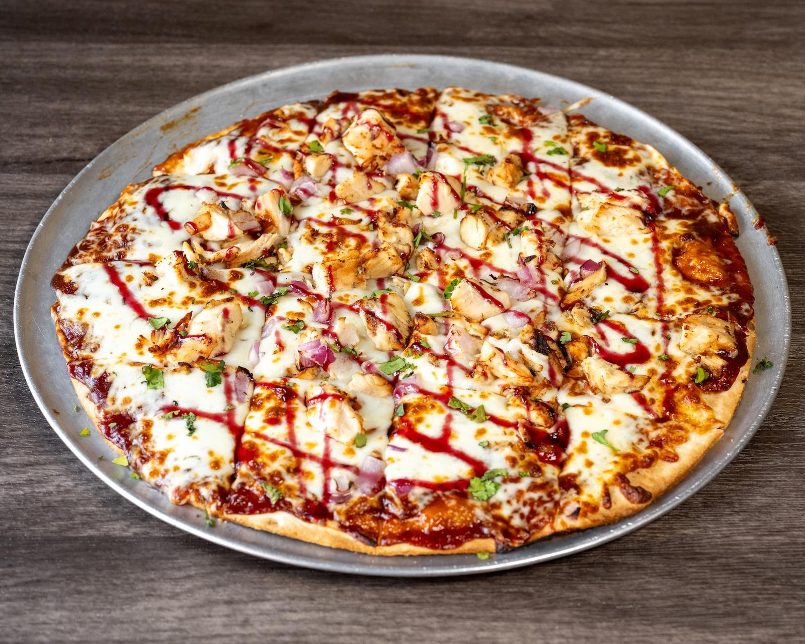 12 Inch BBQ Chicken Pizza.