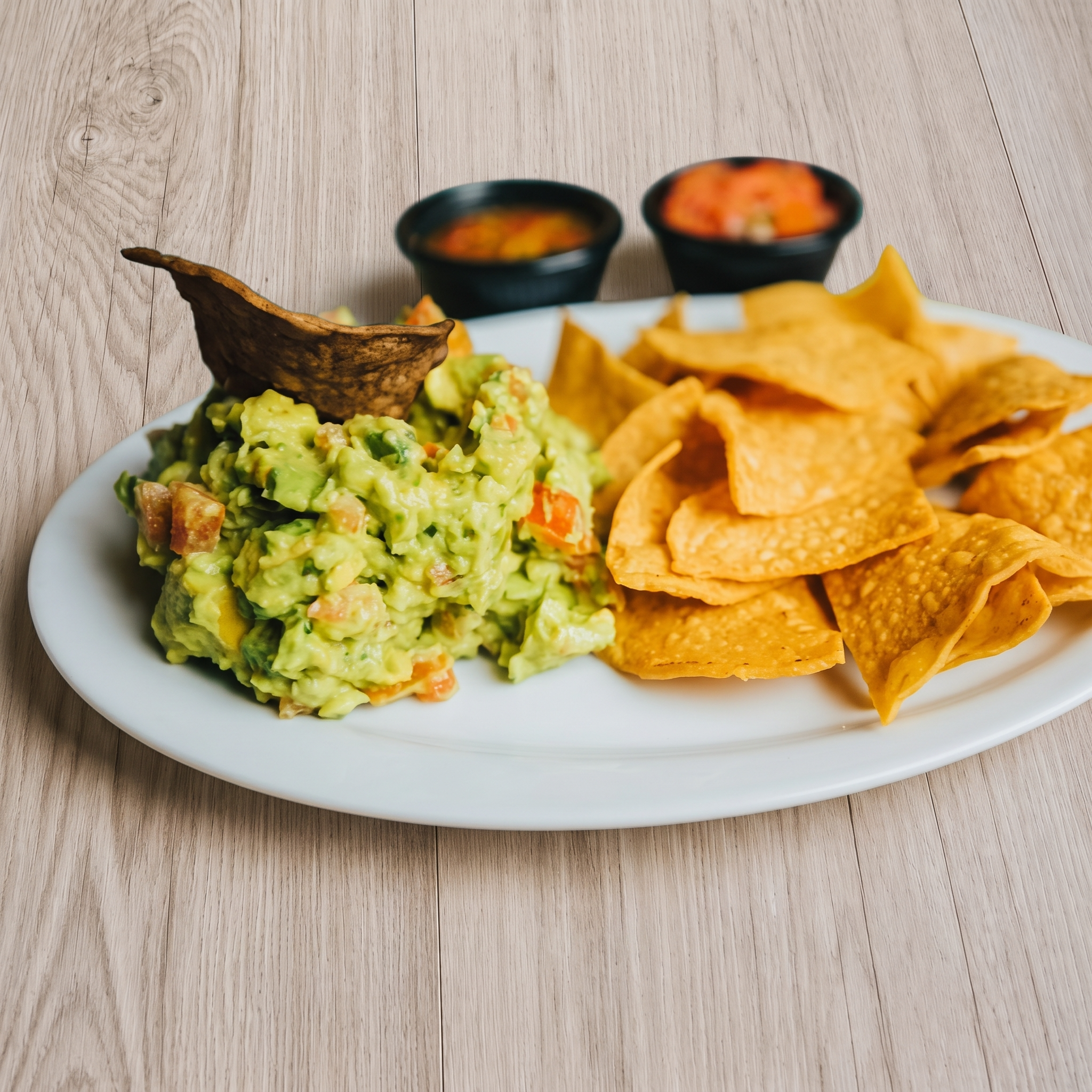 Guacamole (8 Oz) and Chips.