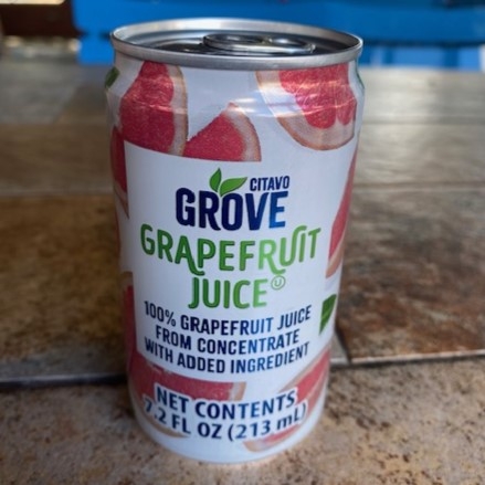 Grapefruit Juice.