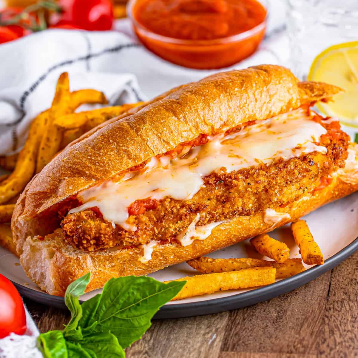 Chicken Parmigiana Sub.