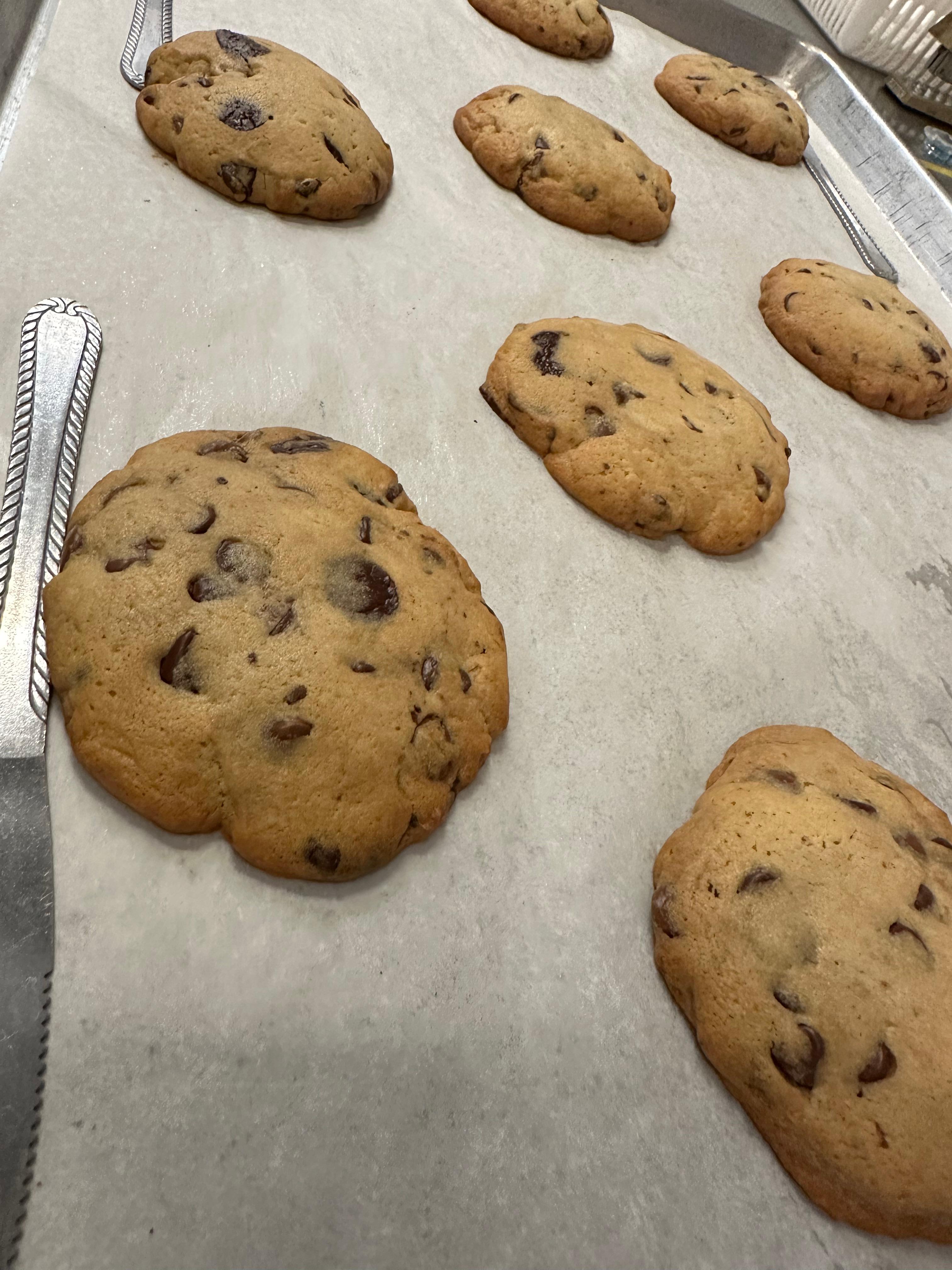 Triple Chocolate Chip Cookies.