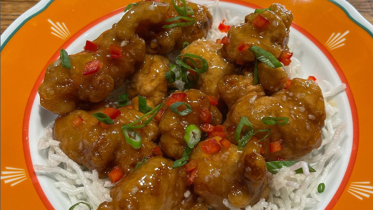 Honey Garlic Shrimp.