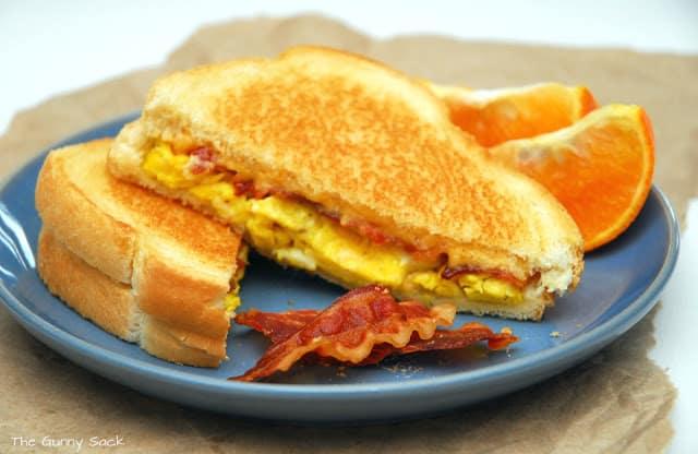Bacon Egg and cheese sandwich.