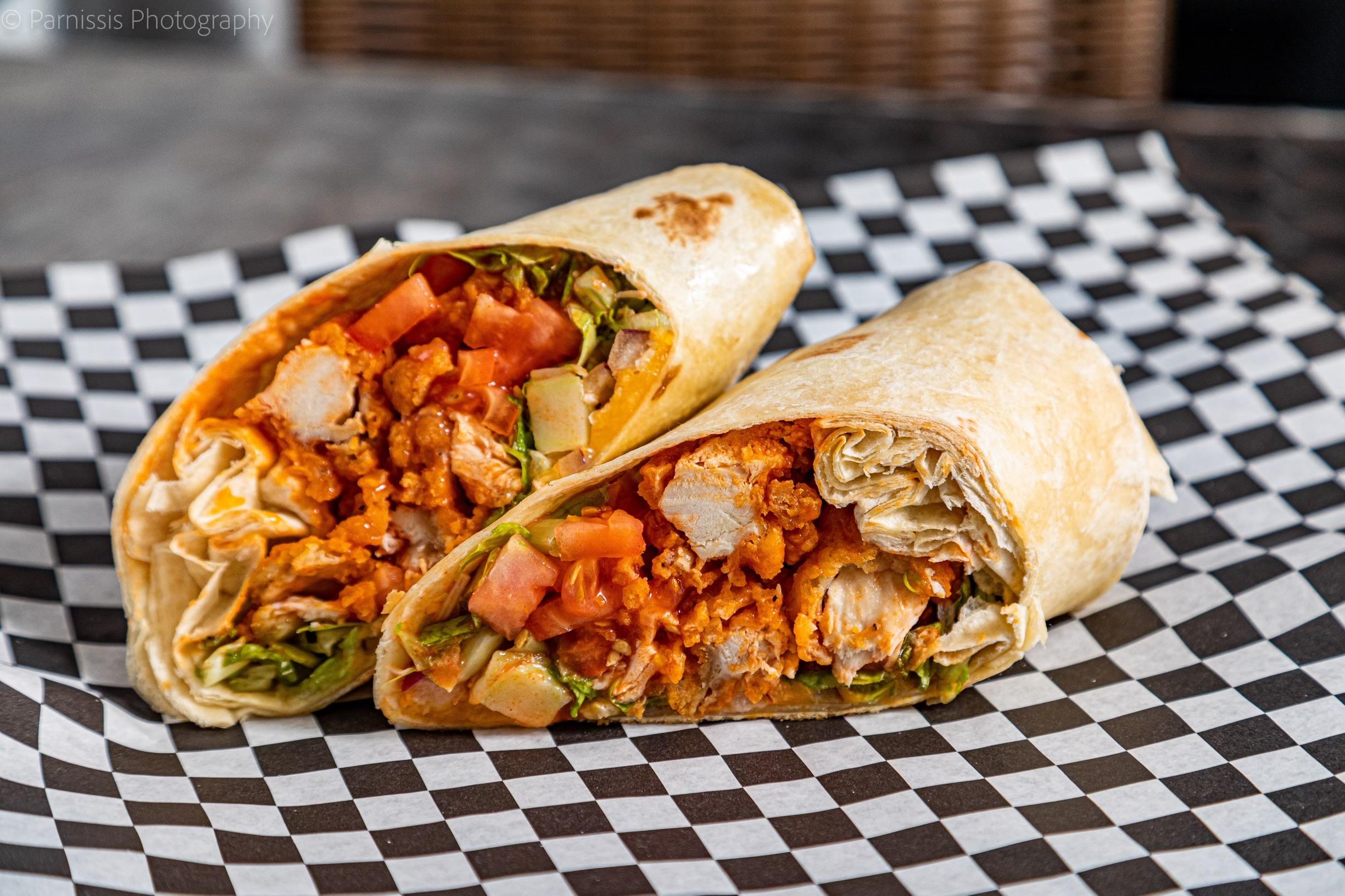 BUFFALO CHICKEN WRAP.