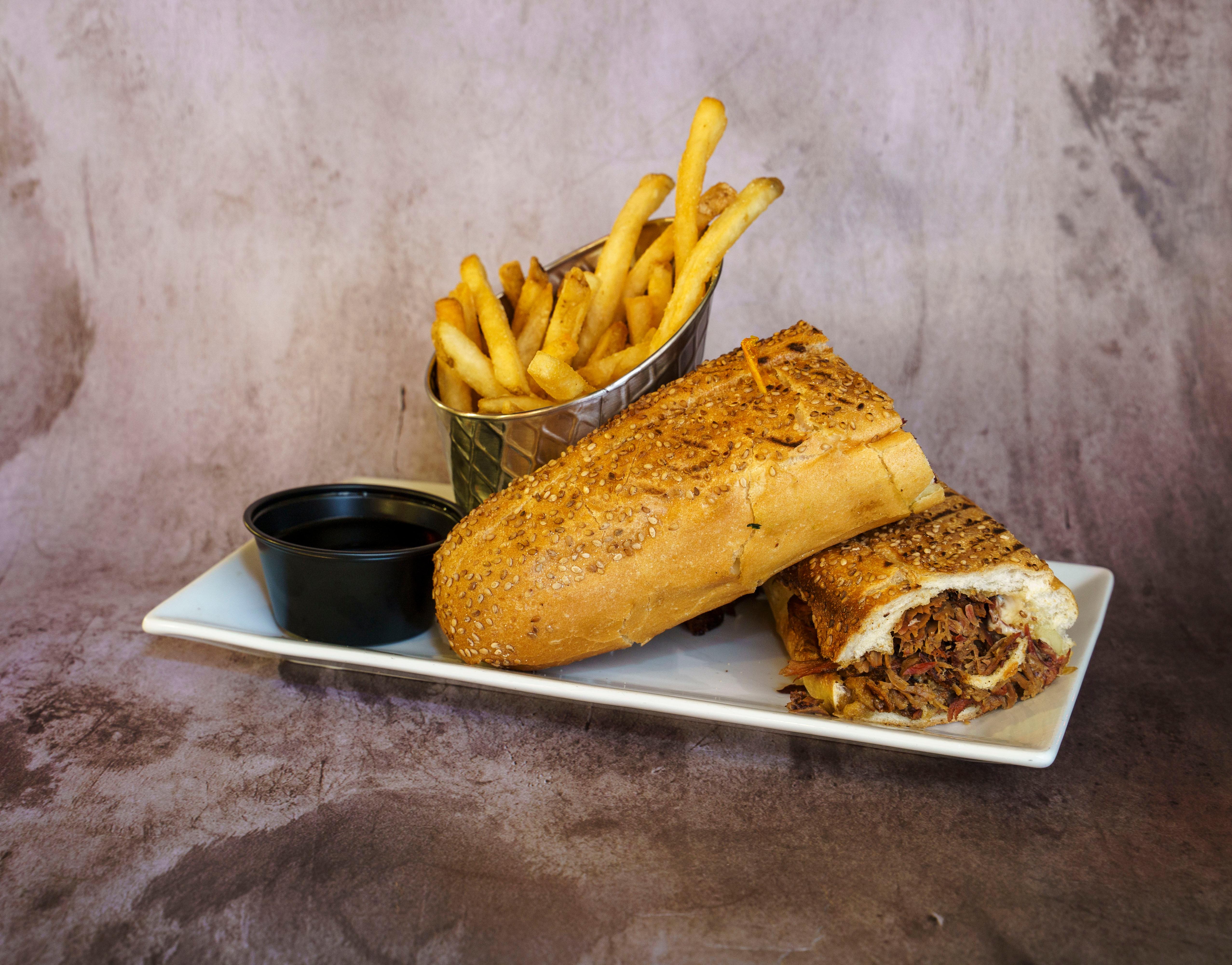 Smoked Brisket French Dip.