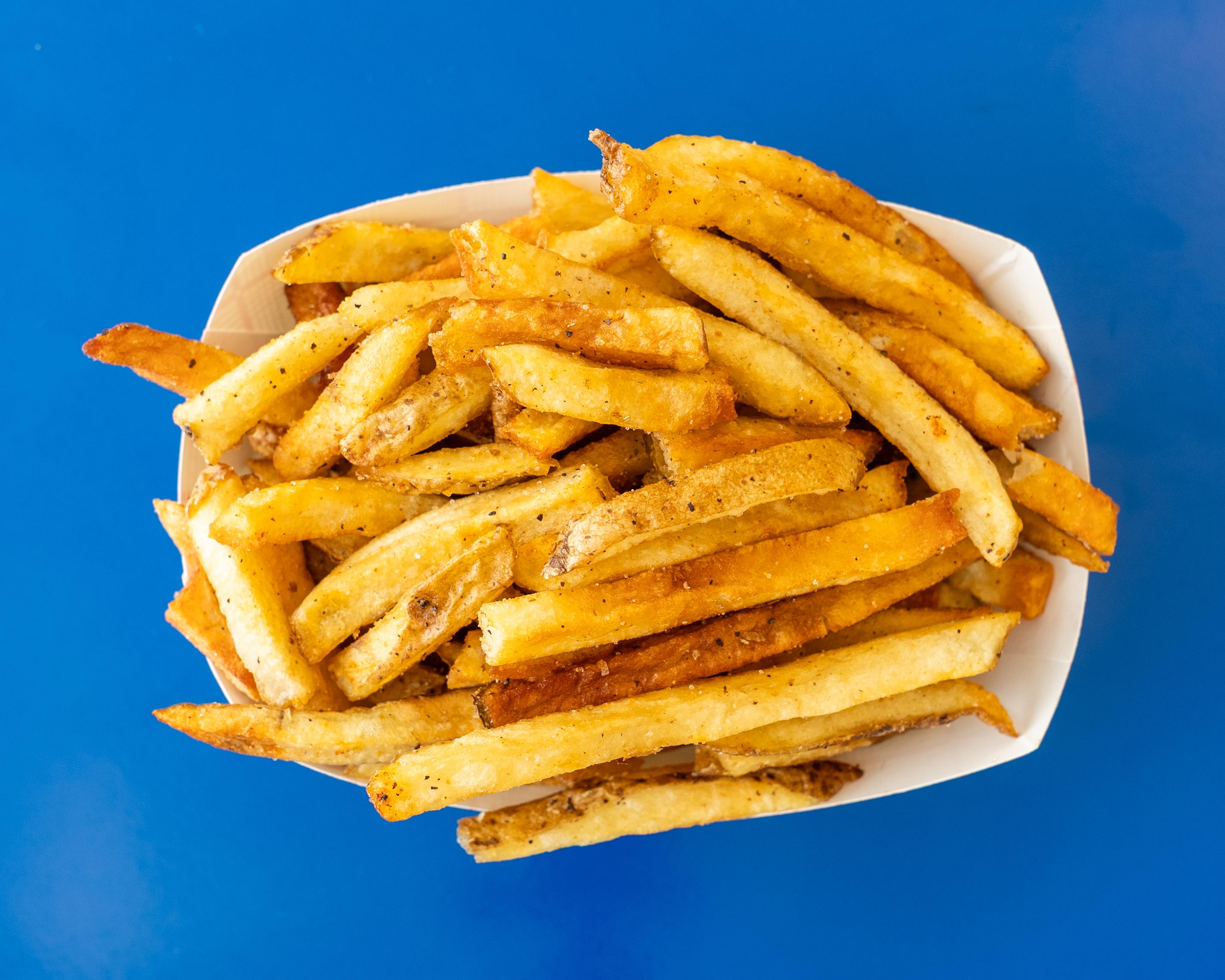 Hand Cut Fries.