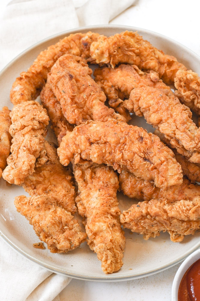 Tray of Chicken Tenders.
