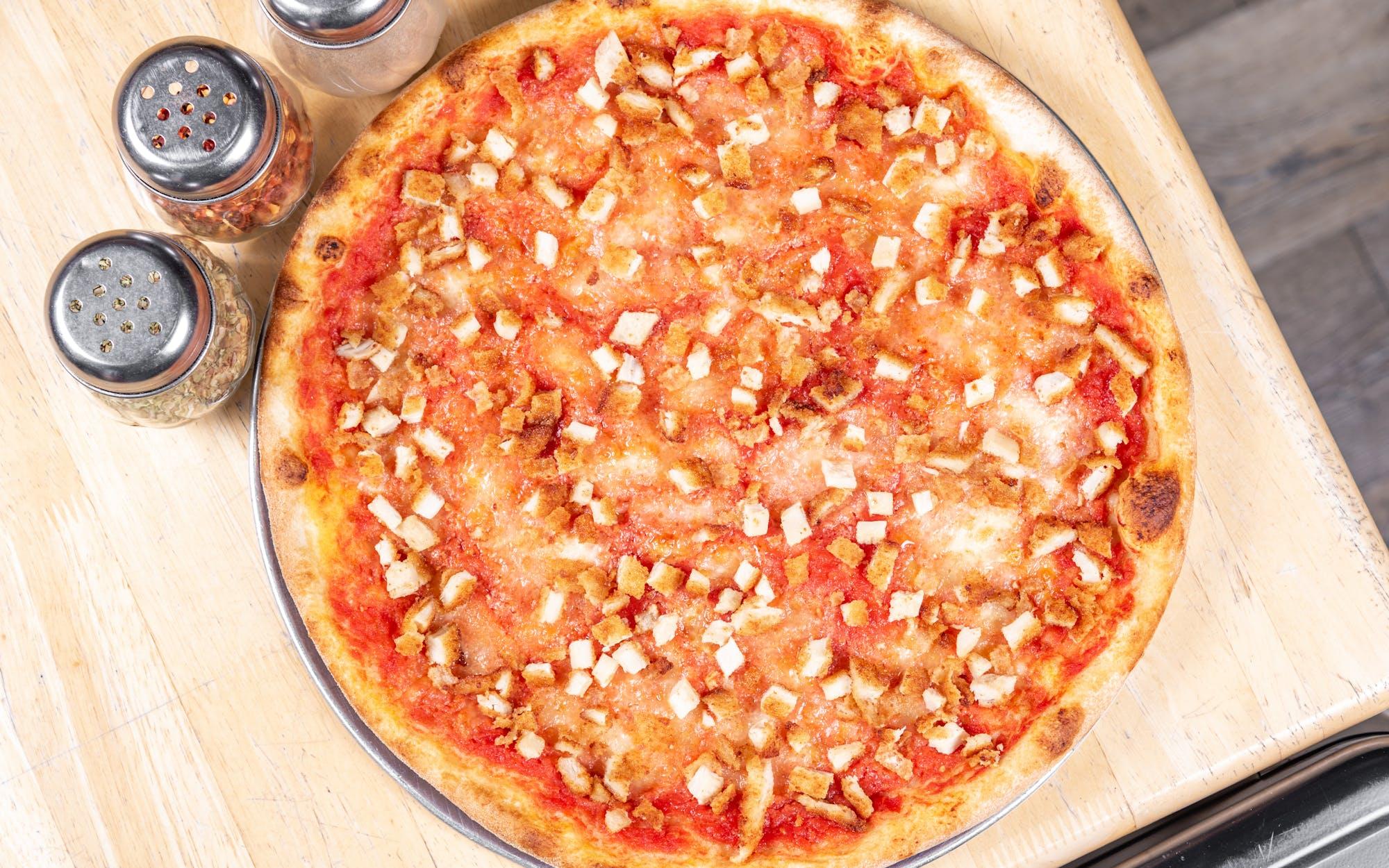 Chicken Cutlet Pizza Rotonda 16”.