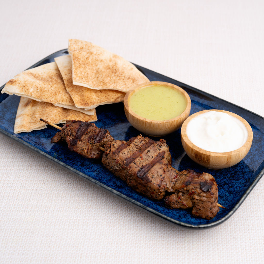 Filet Mignon Beef Skewer.