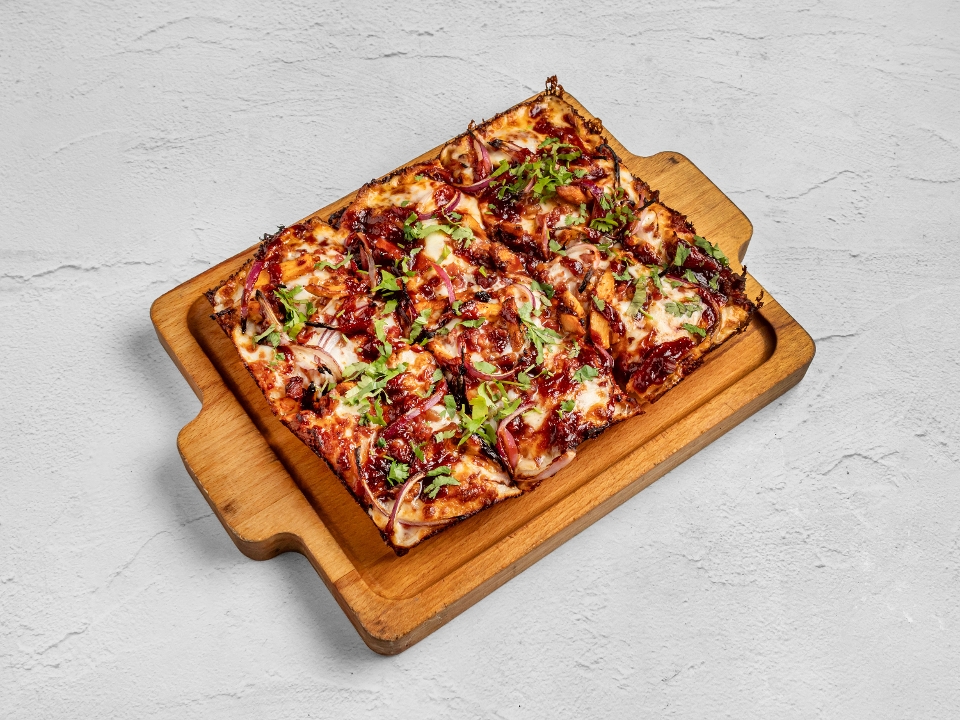 BBQ Chicken Pizza.