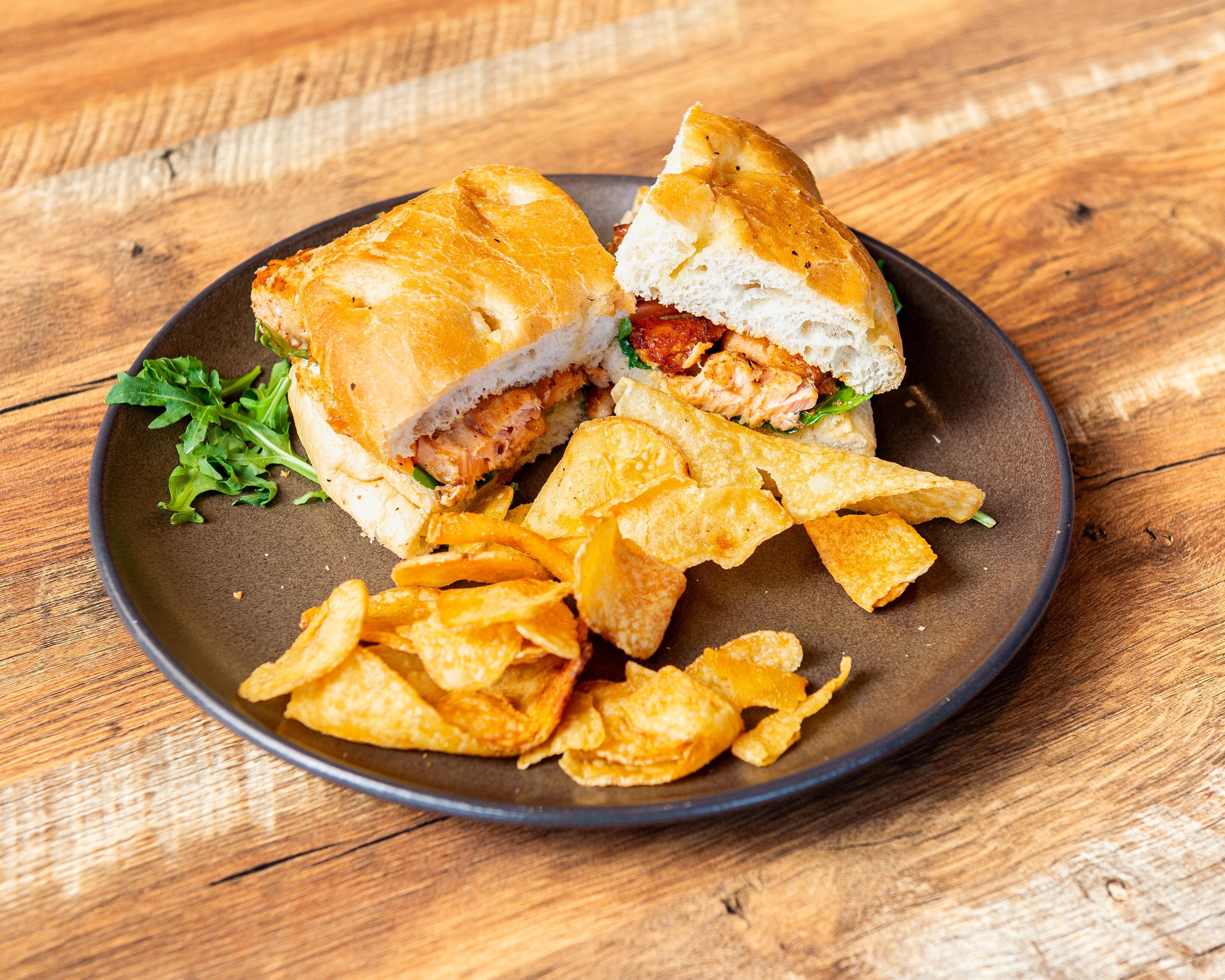 Salmon Sandwich.