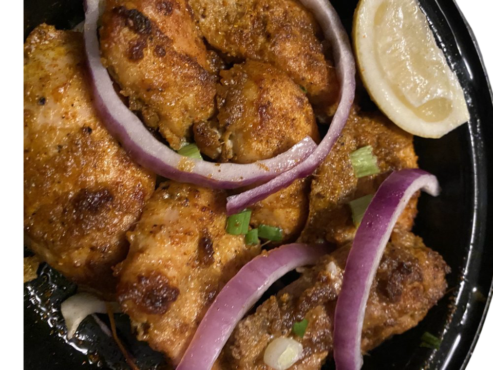 Lahori Chicken, Veg & Rice.