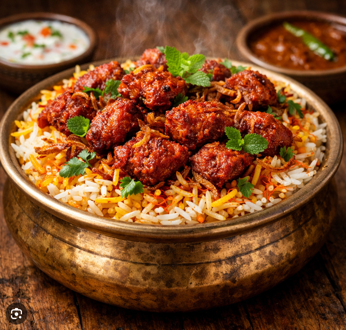 Chicken 65 Biryani - Family Pack.