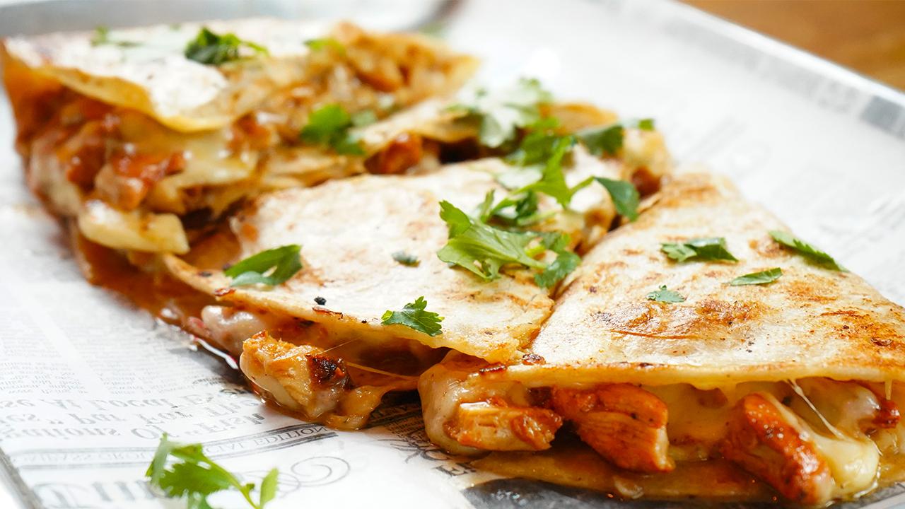 Chicken Adobo Quesadilla.