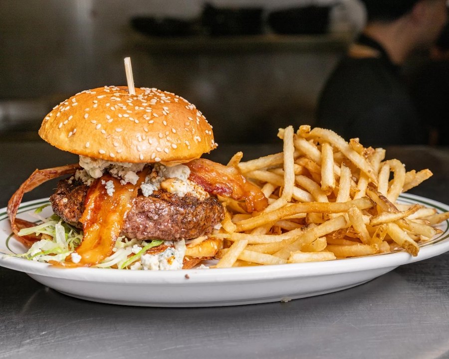 Black & Blue Burger.