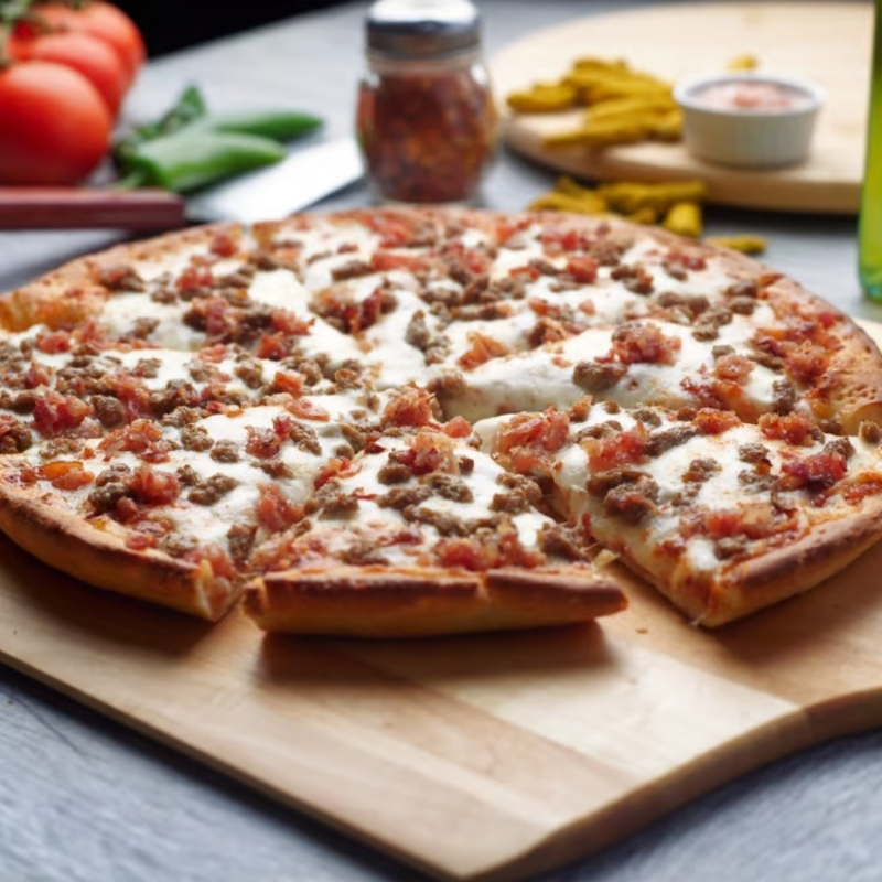 Cheeseburger Pizza.