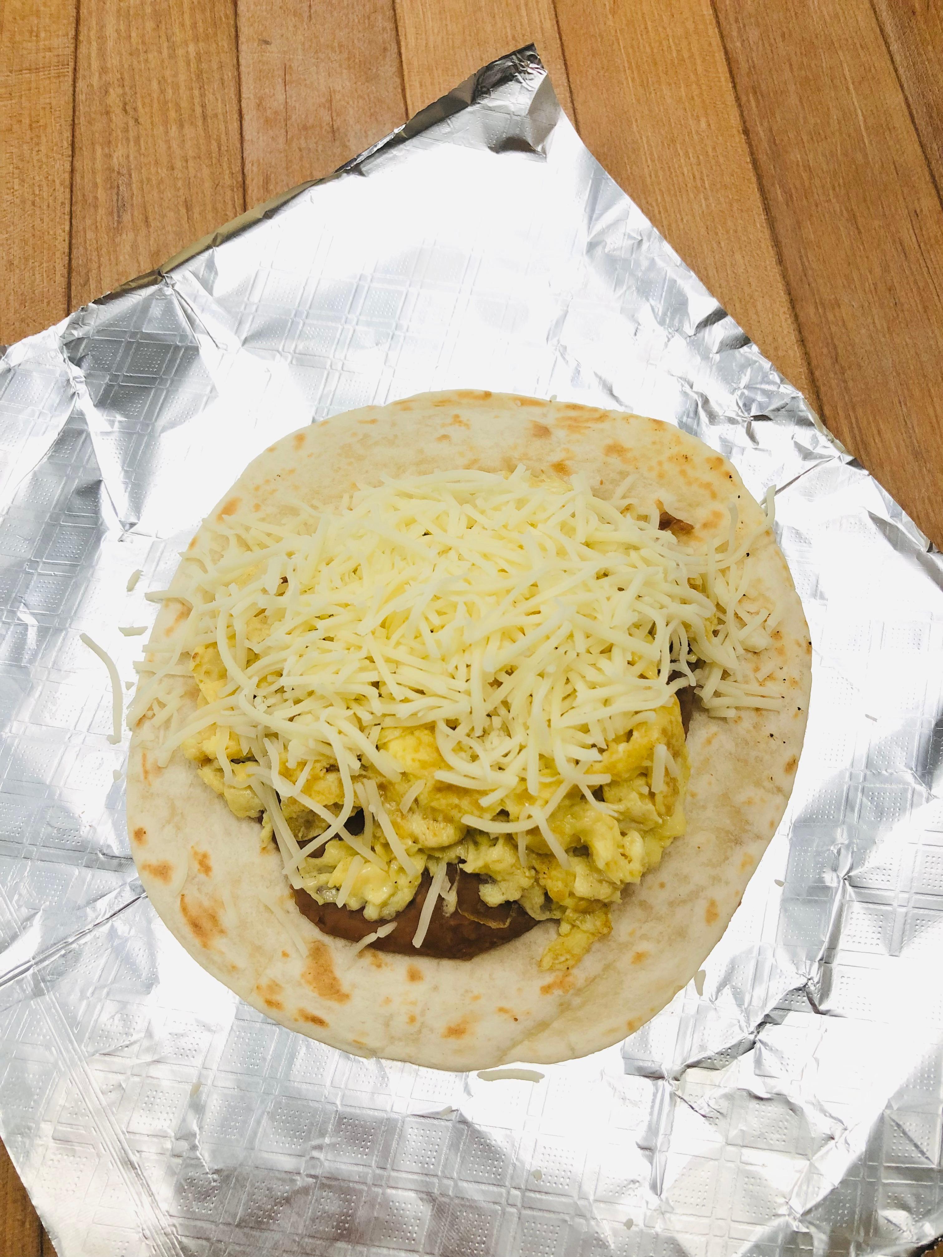 Egg, Bean Cheese.