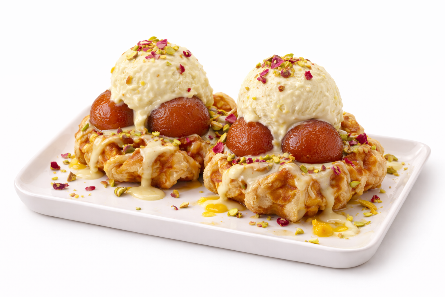Gulab Jamun Croffles.