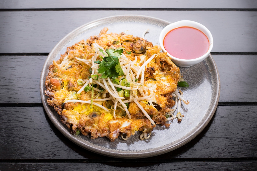 Crispy Mussels Pancake.