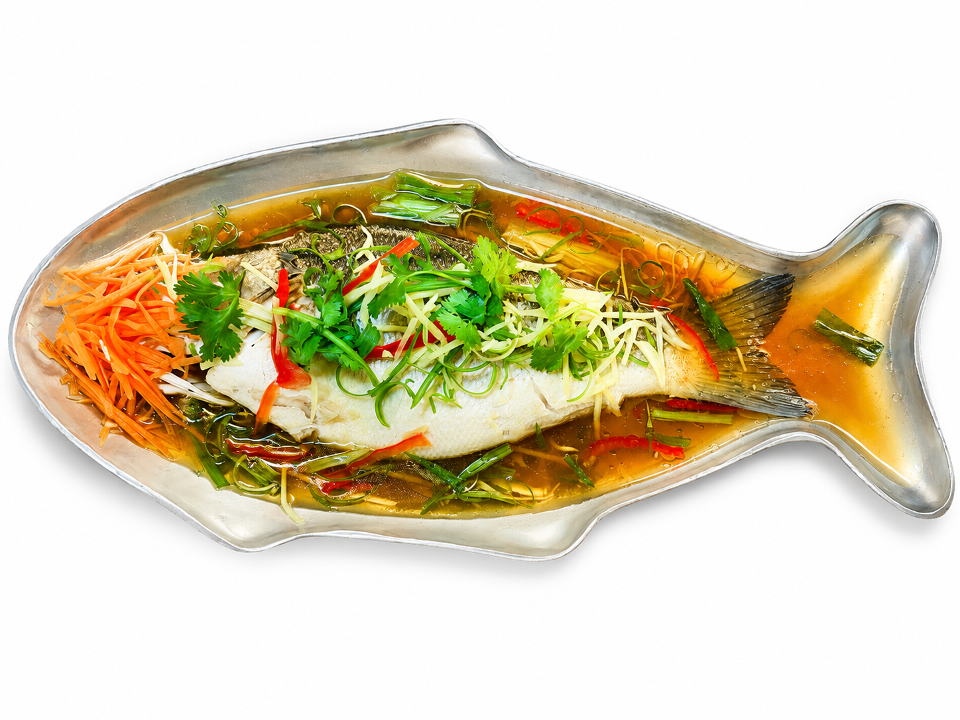 Steamed Branzino (Soy).