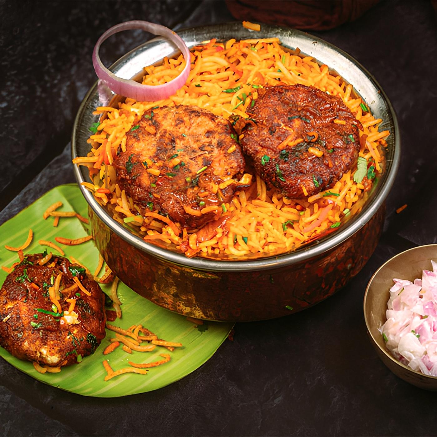 Malai Kofta Biryani.
