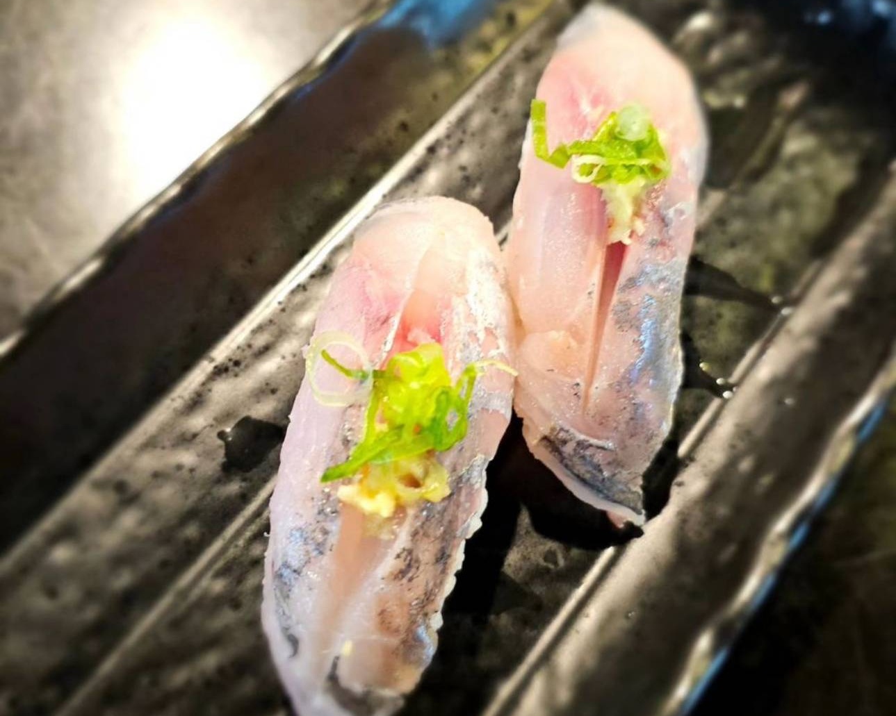 JPN SPANISH MACKEREL (AJI) NIGIRI.