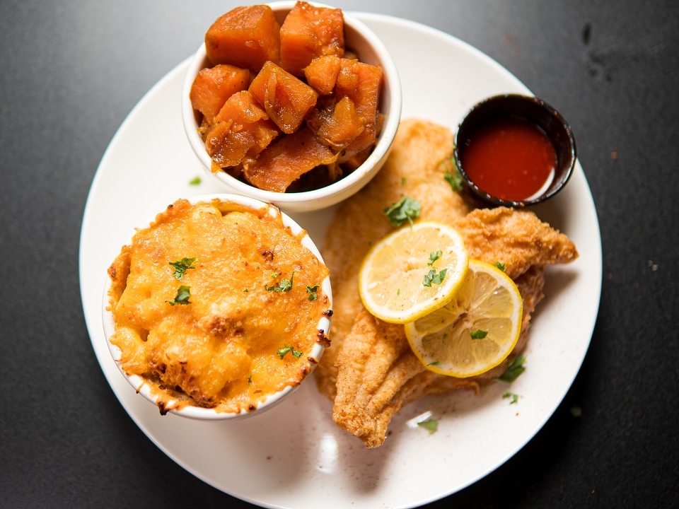 Crispy Catfish Dinner.