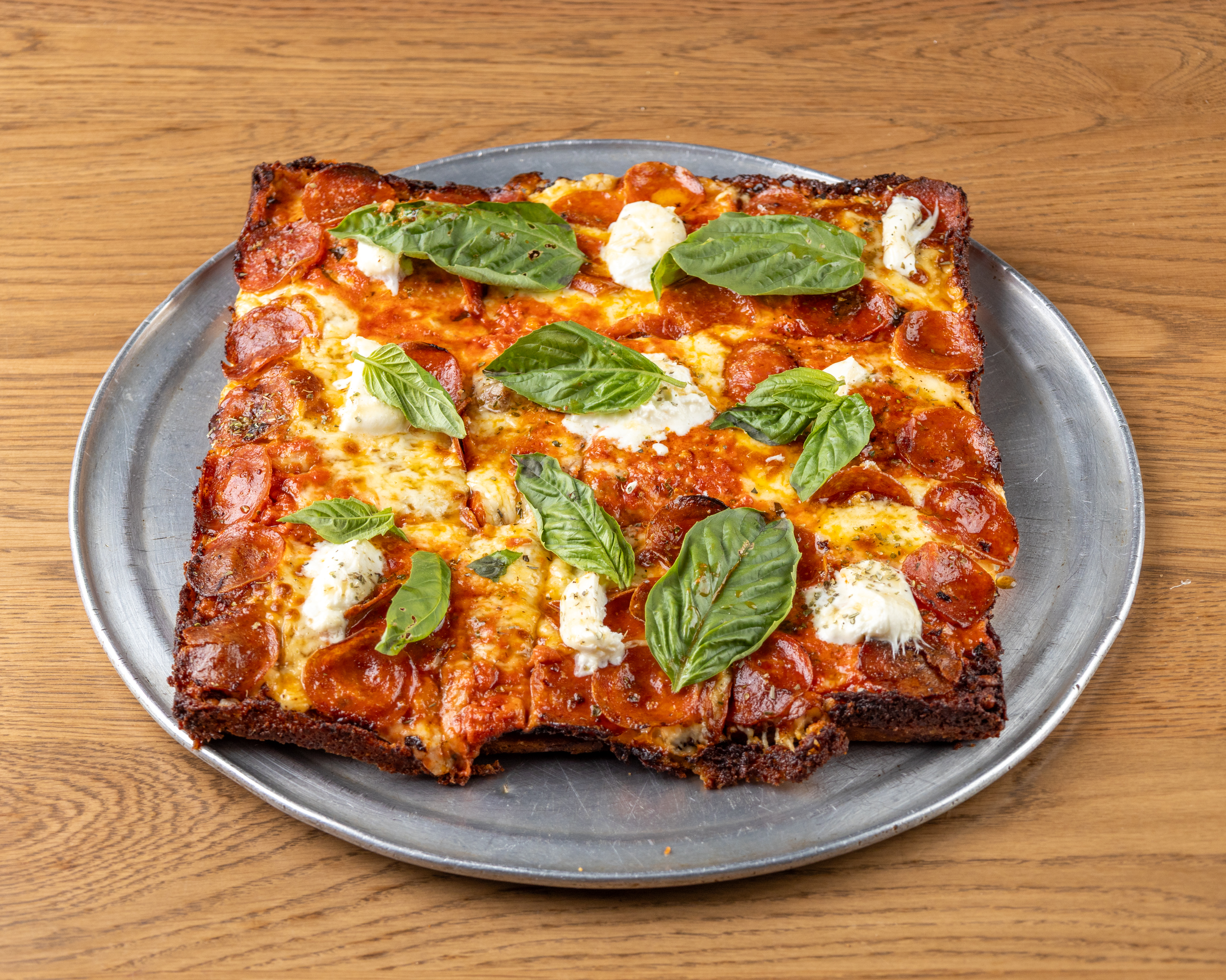Vodka Burrata Pizza.