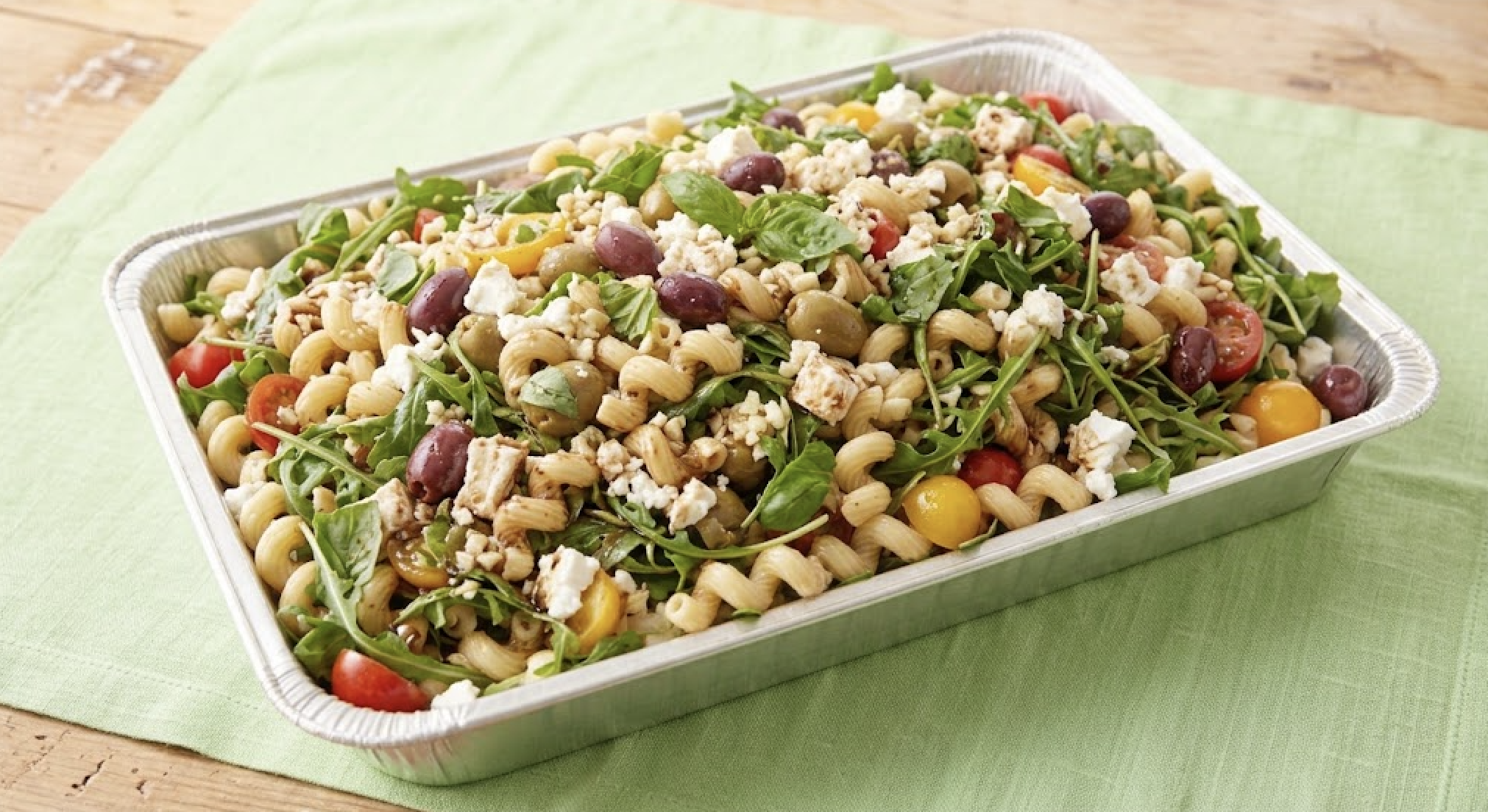 Feta Pasta Salad Tray (12-15 servings).