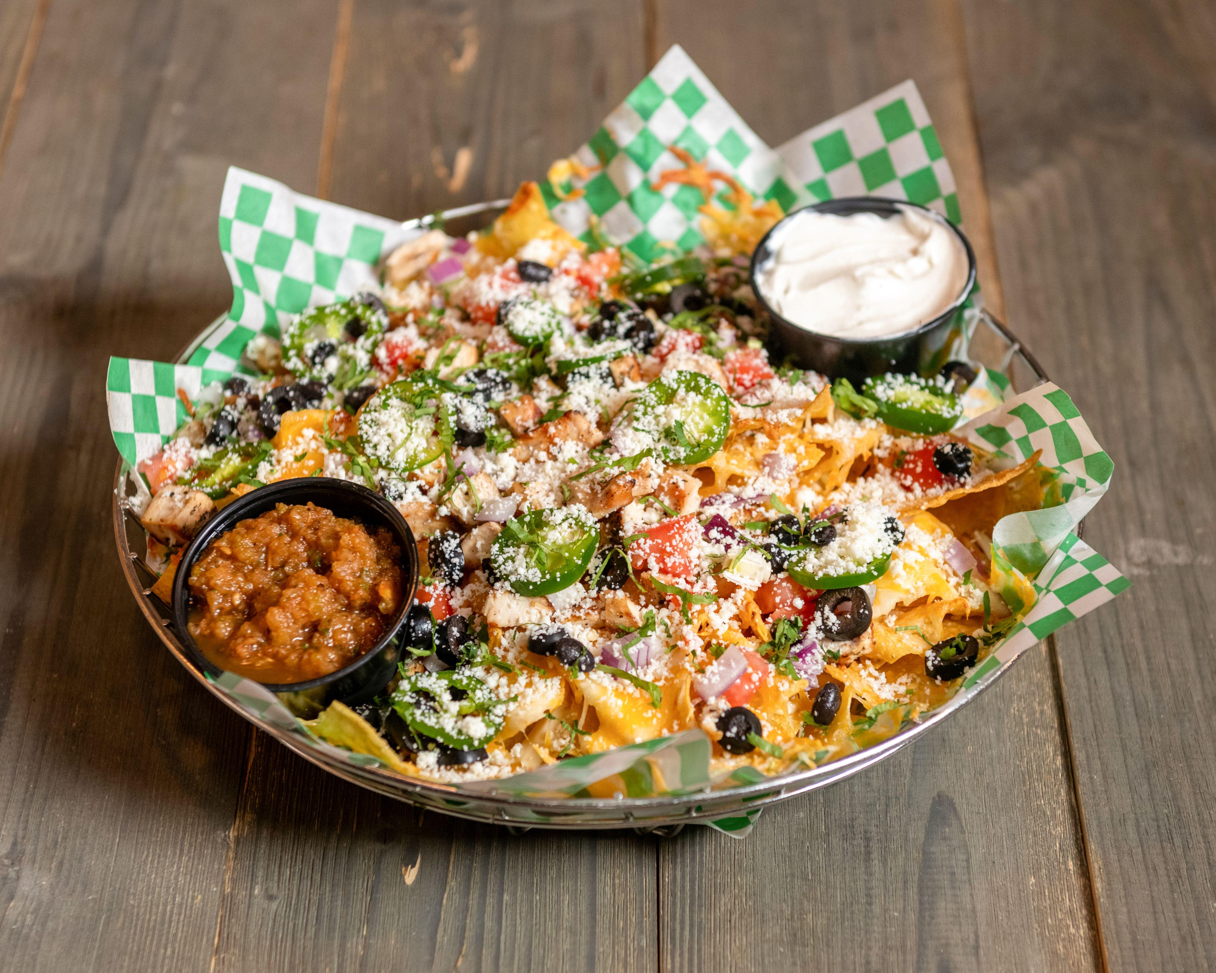 Supreme Chicken Nachos.
