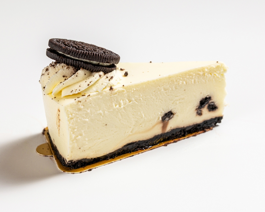 Oreo Cheesecake Slice.
